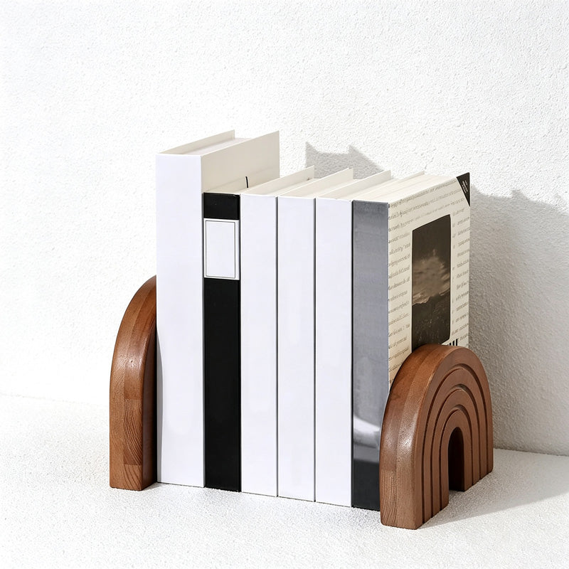 CouldNook Wooden Rainbow Arch Bookends - Nested Groove Design