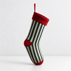 CouldNook Striped Knit Christmas Stocking - Contrasting Cuff