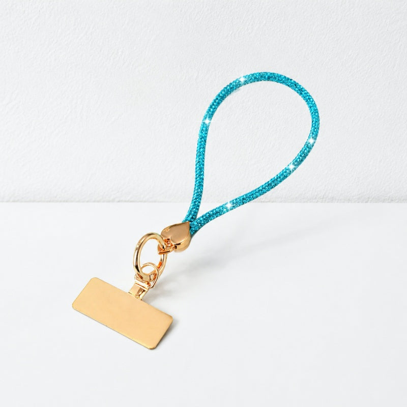 CouldNook Rhinestone Heart Phone Wristlet - Metallic Charm Connector