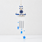 CouldNook Coastal Sailboat Wind Chime - Nautical Symbols And Suspended Charms