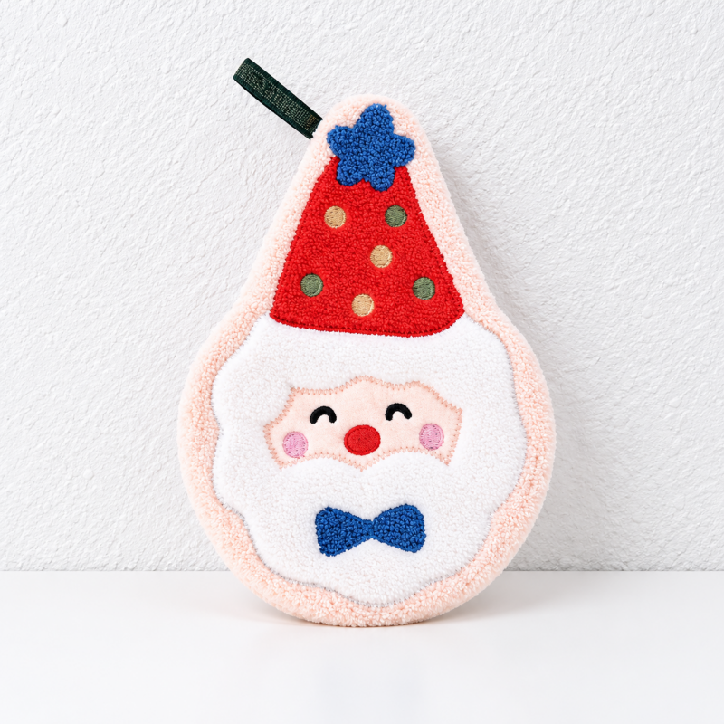 Christmas Hanging Hand Towels with Embroidered Character Details