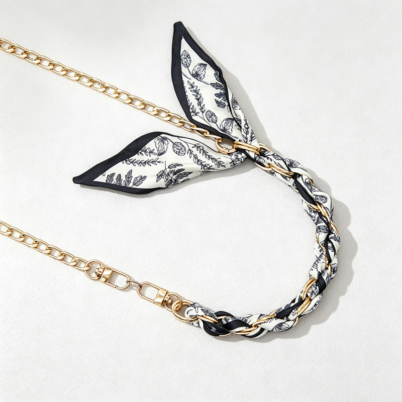 CloudNook Scarf Chain Phone Wrist Strap‑Braided Anti‑Lost Lanyard