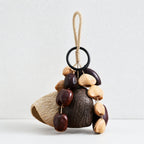 CouldNook Natural Seed Shell Chime - Beads and Braided Loop