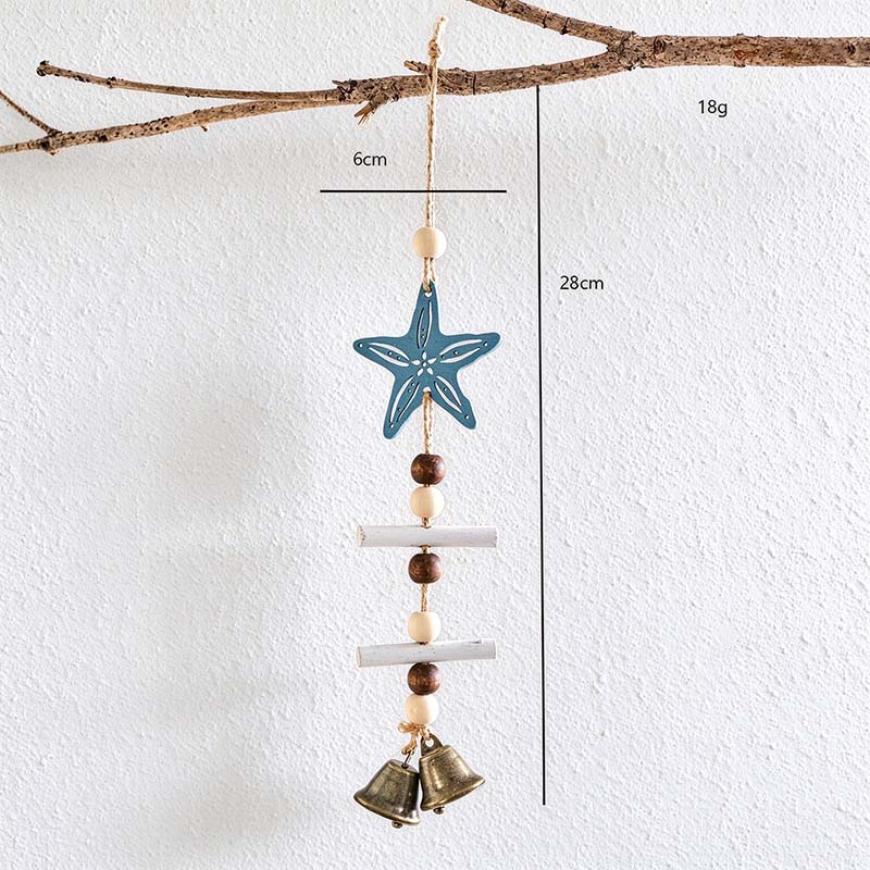 CouldNook Coastal Bell Hanging - Beads and Cutouts