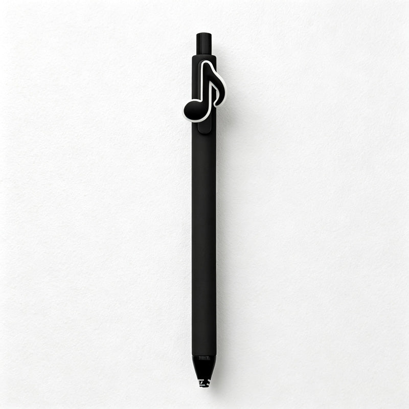 CouldNook Music-Themed Ballpoint Pen - Push-Button Top and Slender Barrel