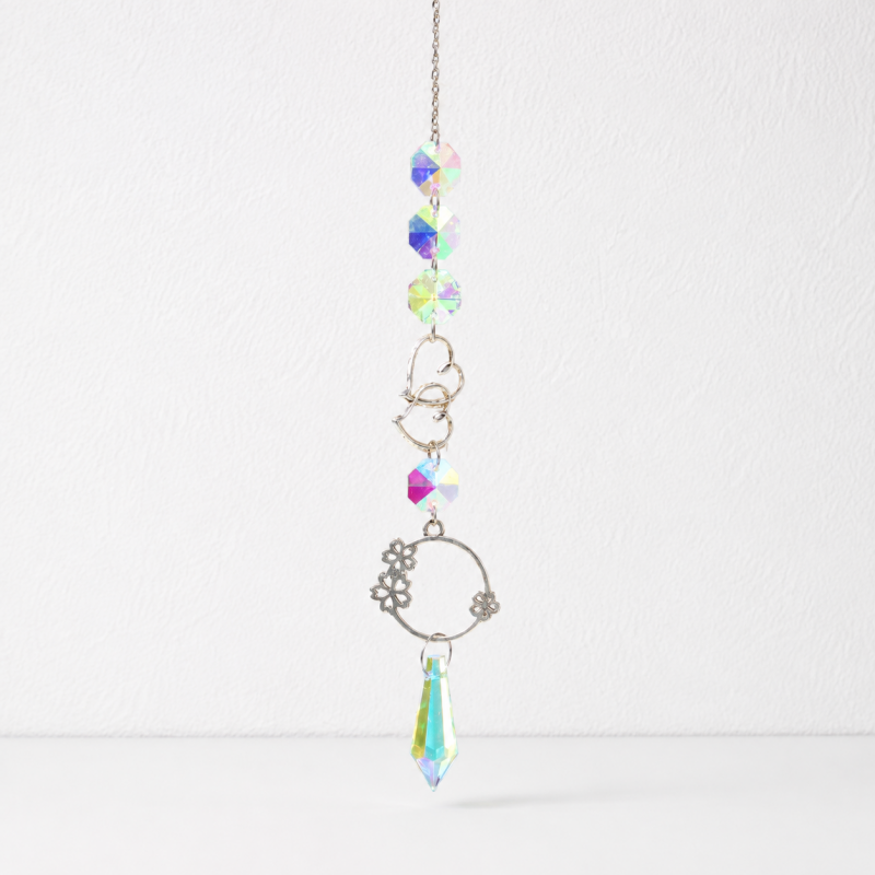 CouldNook Celestial Crystal Suncatcher - Moon and Star Designs
