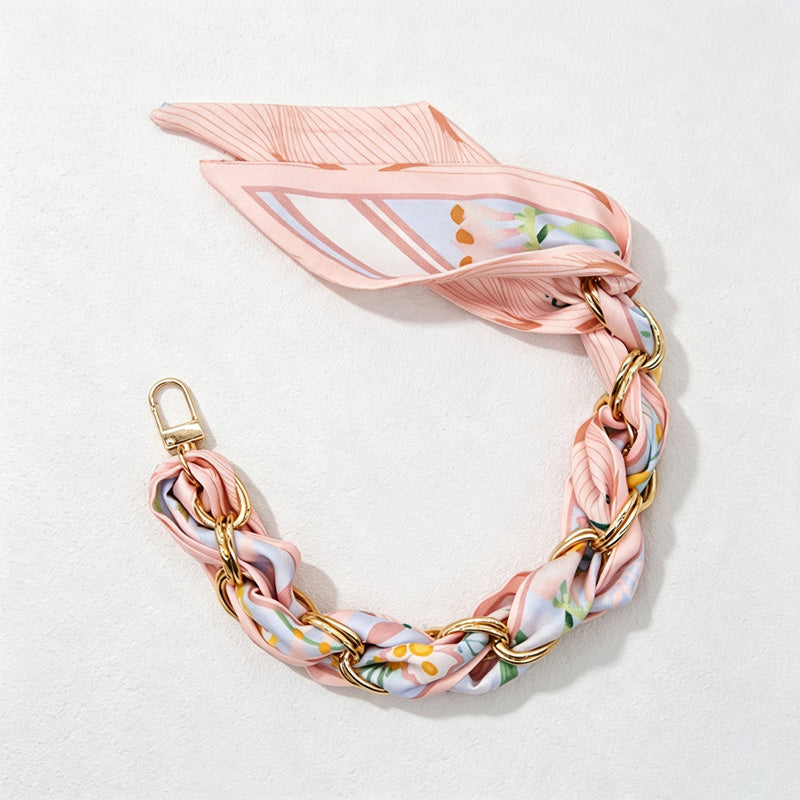 CouldNook Rose Scarf Phone Wrist Strap - Relaxed Braided Loop