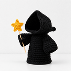 CouldNook Halloween Yarn Reaper Doll - Hooded Figure and Props