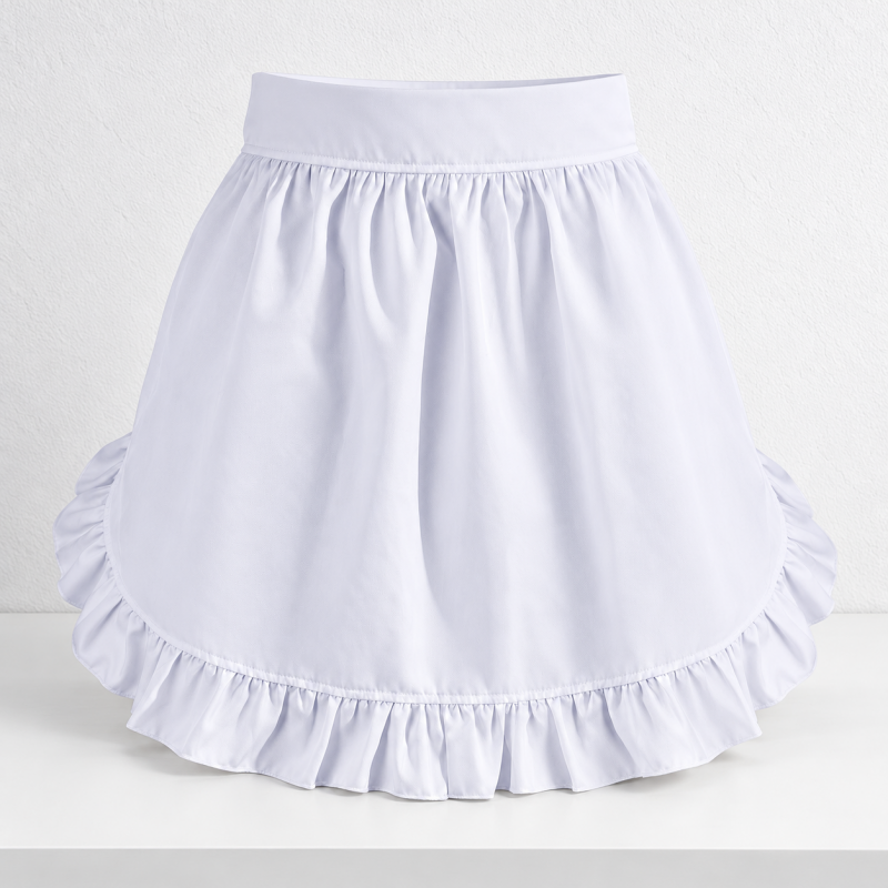 CouldNook Ruffled Waist Apron - Tie Back Designs