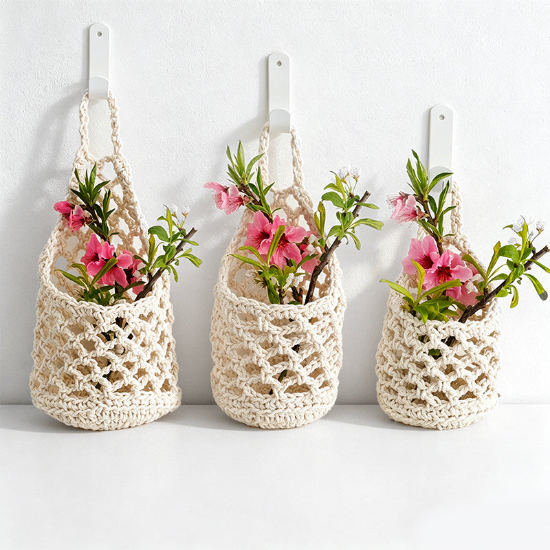 CouldNook Teardrop Cotton Rope Storage Net - Pastoral Hanging Basket