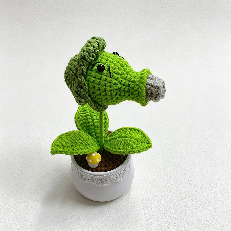 CouldNook Yarn Plant Planter Ornament - Assorted Character Pots