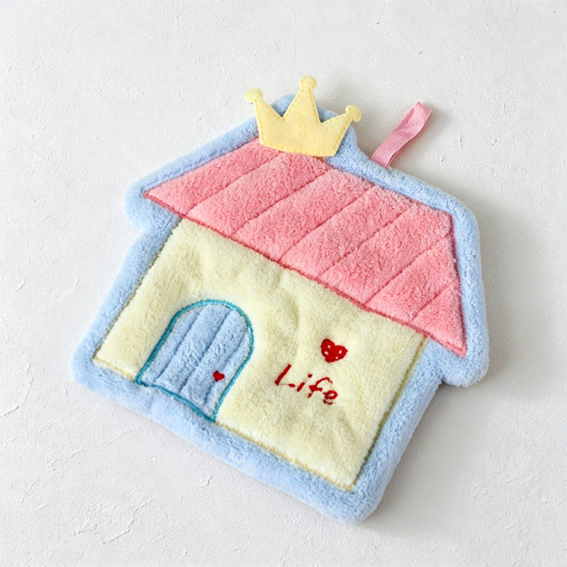 CouldNook House Shape Hand Towel - Hanging Storybook Design