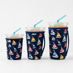 CouldNook Neoprene Cup Carrier - Patterned Body and Side Strap