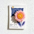 Flower Scented Candle Gift Cards with Raised Wax Blooms