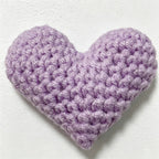 CouldNook Cotton Yarn Heart Ornament - Assorted Solid Colors