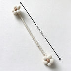 Flower Curtain Tieback with Flexible Wrapped Stem
