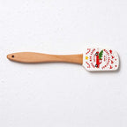 CouldNook Christmas Silicone Spatula - Printed Head and Beech Handle