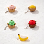 CouldNook Fruit Clicker Keychain - Textured Miniature Base