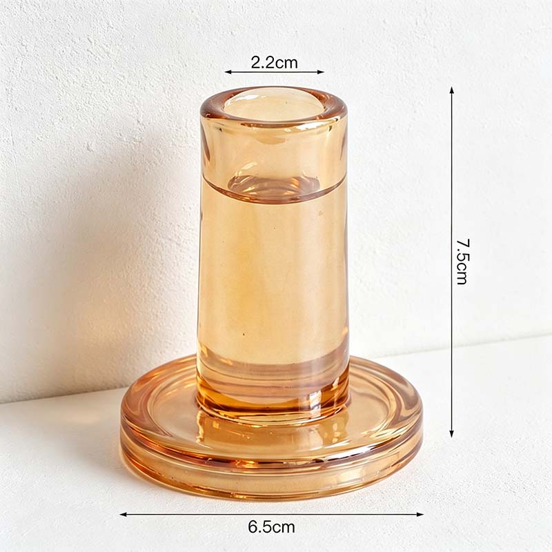 CouldNook Candle Holder And Taper Collection - Glass Bases And Separate Candles