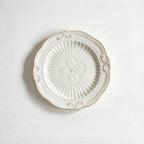 CouldNook Dessert Plate - Vintage Embossed Rim Styles