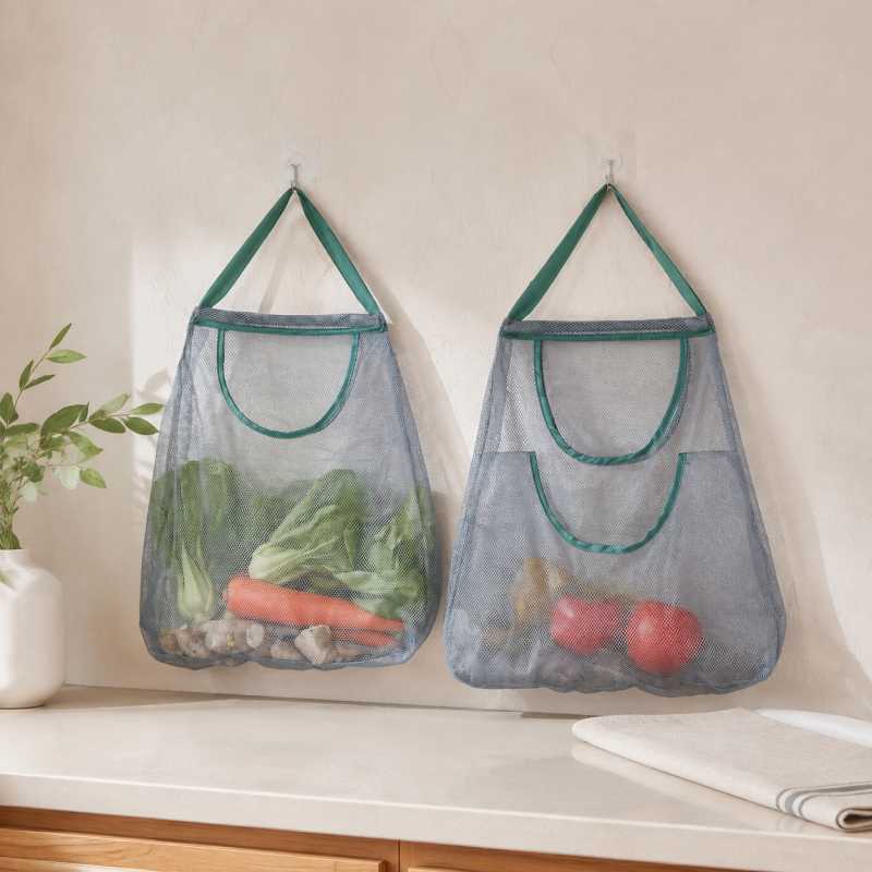 CouldNook Foldable Mesh Shopping Bag - Multiple Handle Formats