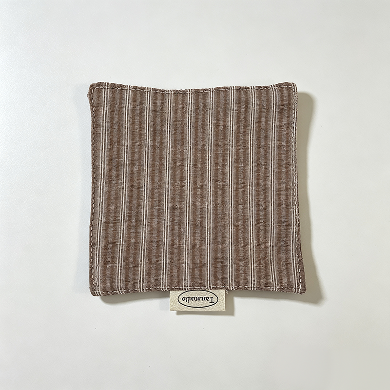 CouldNook Checked Drink Coaster - Warm Table Accent