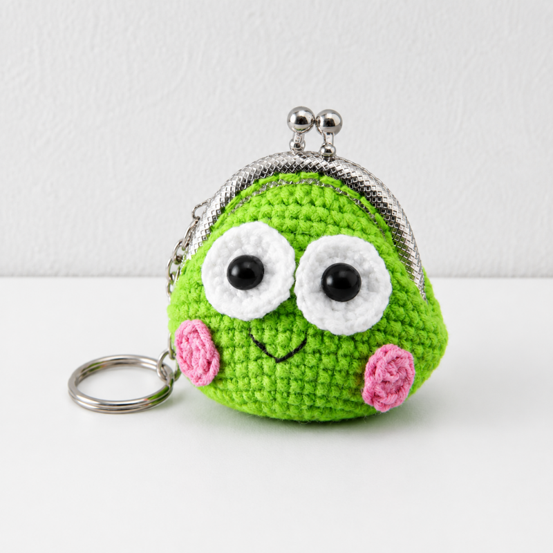 CouldNook Animal Coin Purse Keychain - Kiss Lock Closure