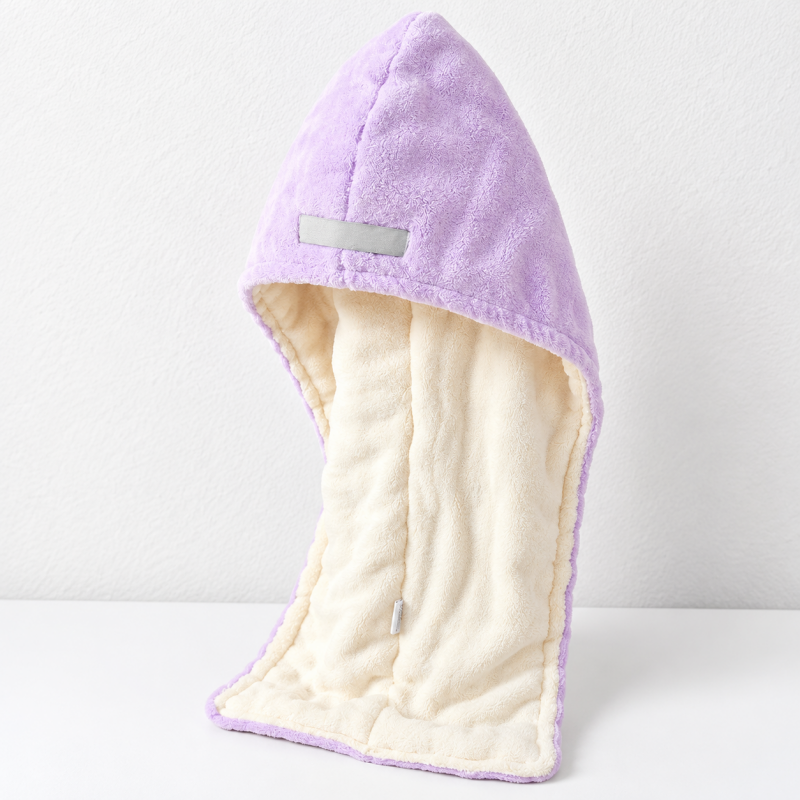 CouldNook Double-Layer Hair Wrap - Wide Fleece Tail