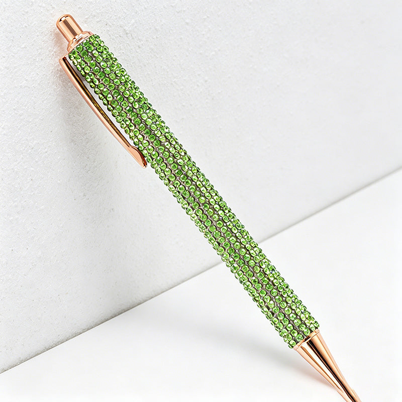 CouldNook Pen-Bling Bling Rhinestone Paved Retractable Metal Ballpoint Pen Luxury Gift Pen for Office School Wedding