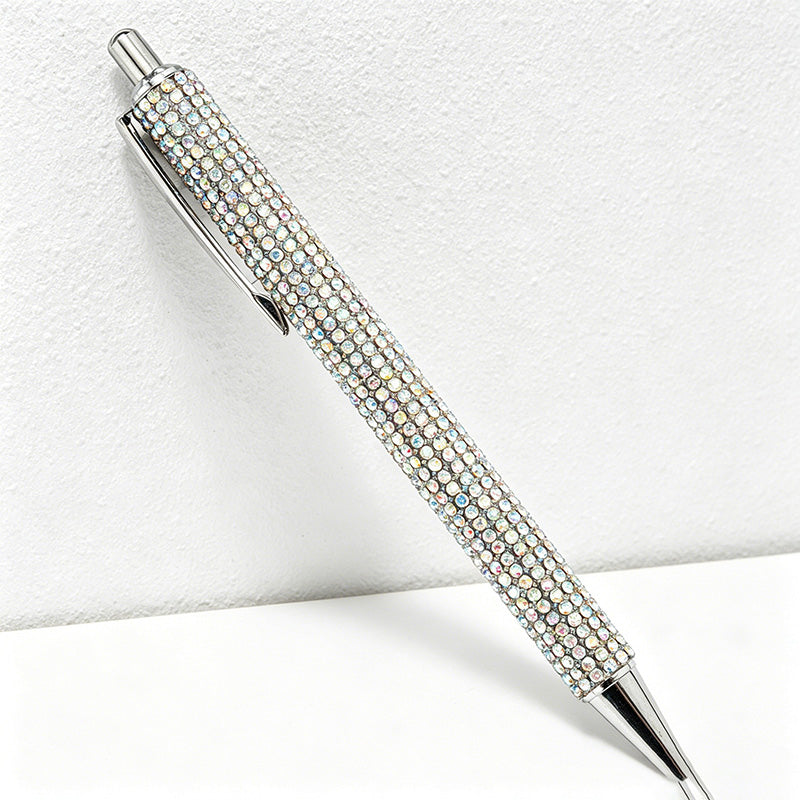 CouldNook Pen-Bling Bling Rhinestone Paved Retractable Metal Ballpoint Pen Luxury Gift Pen for Office School Wedding