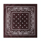 Paisley Print Culinary Bandanas - Polyester Square Headscarf(Set of 10)