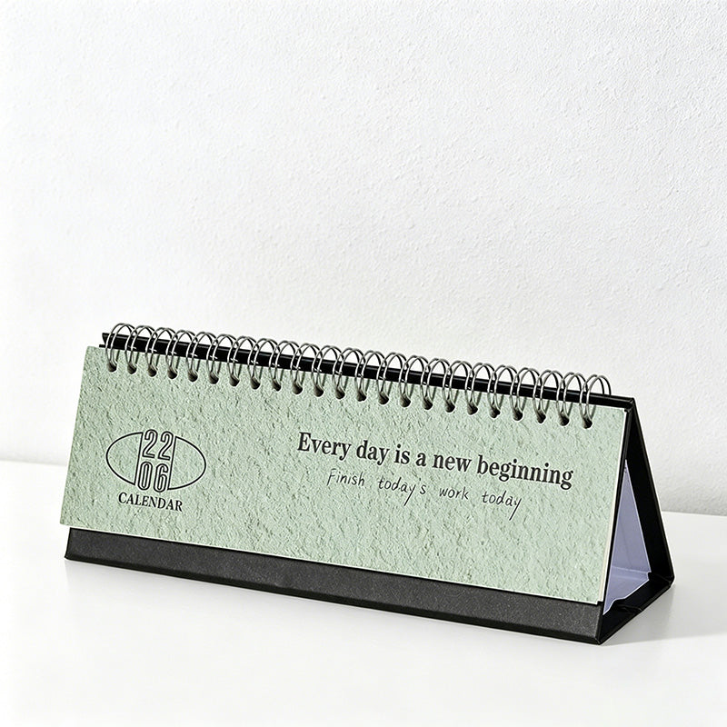 CouldNook Mini Desk Calendar - Minimalist English Desktop Calendar 2026-2025