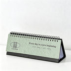 CouldNook Mini Desk Calendar - Minimalist English Desktop Calendar 2026-2025