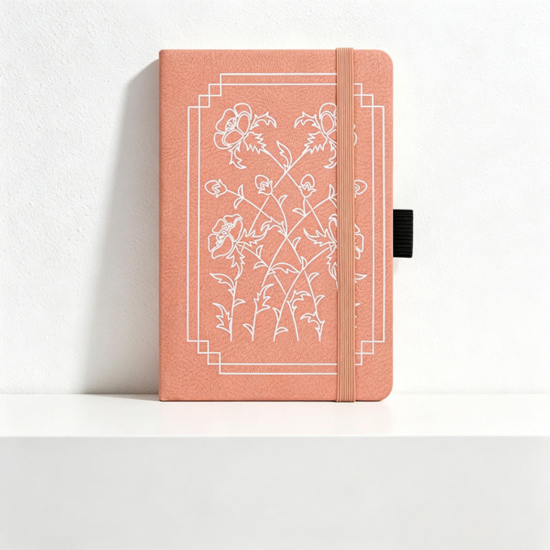 CouldNook Premium A6 Pocket Notebook - Gold Foil Faux Leather Journal