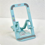 CouldNook Cute Foldable Phone Stand - Adjustable Desk Holder with DIY Stickers