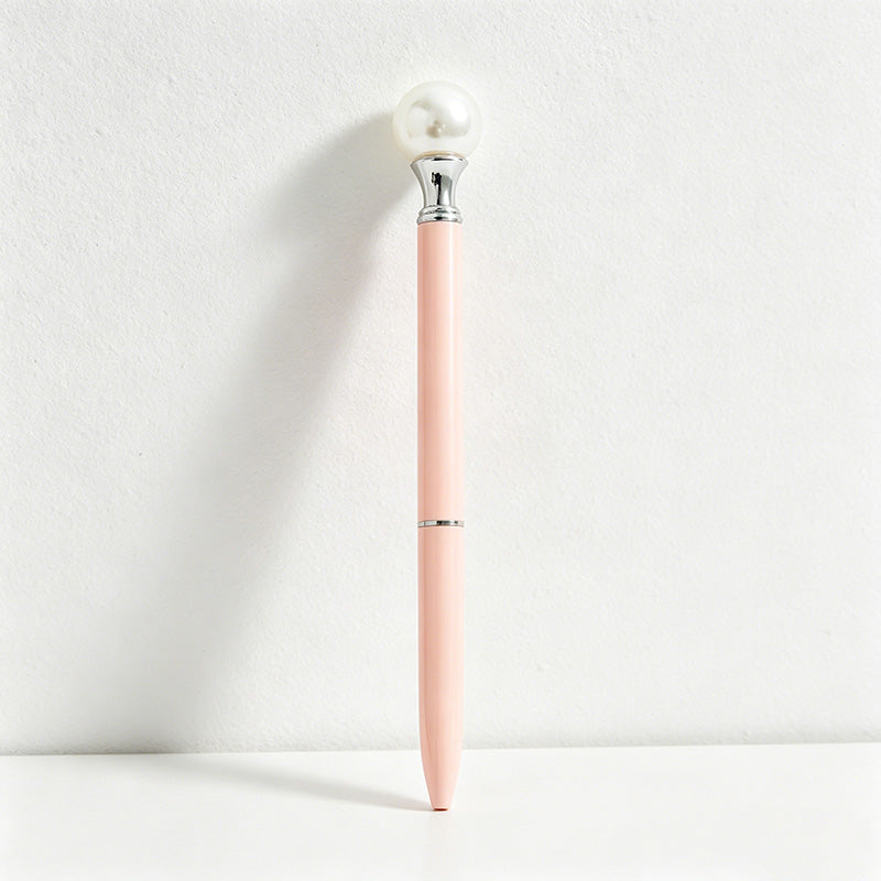 CouldNook Elegant Pearl Ballpoint Pen - Aesthetic Twist Metal Pen (1.0mm)