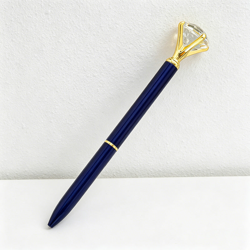 CouldNook Pen-Large Diamond Top Twist Retractable Metal Ballpoint Pen Custom Logo Gift Pen for Office Advertising School