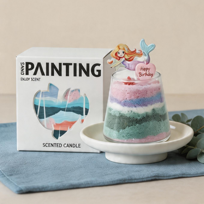 DIY Sand Art Scented Candle Kits - Aromatherapy Candle Gift Set