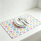 CouldNook Printed Cotton Tea Towel - Festive Easter Egg Dining Napkin