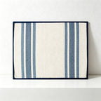 CouldNook Woven Cotton Placemat - Classic French Stripe Dining Mat