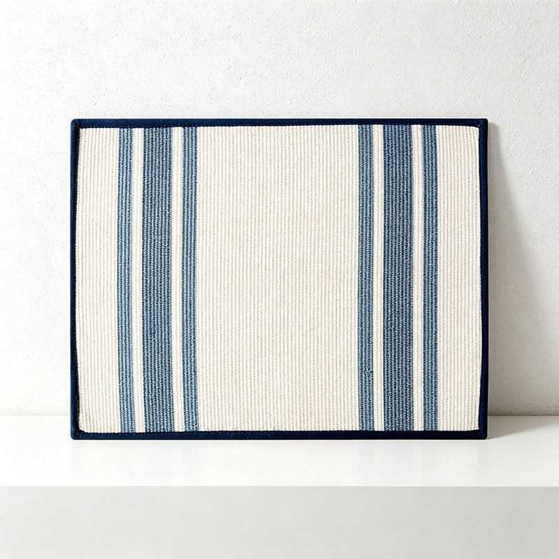 CouldNook Woven Cotton Placemat - Classic French Stripe Dining Mat