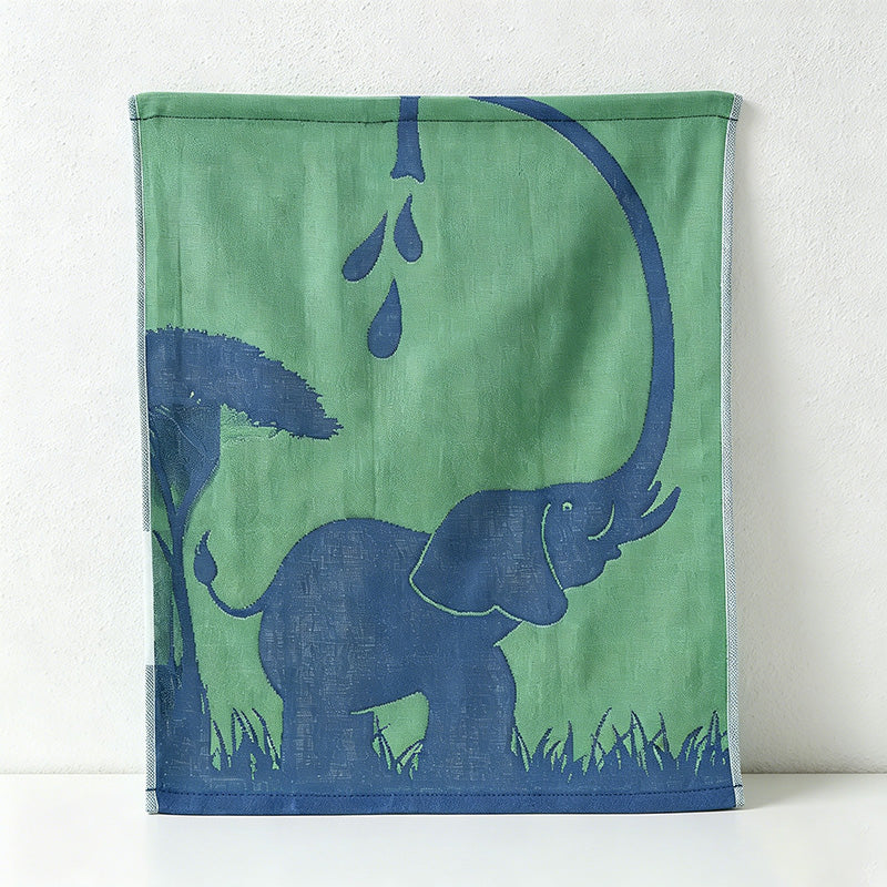 CouldNook Pure Cotton Gauze Cartoon Square Towel - Cute Absorbent Handkerchief