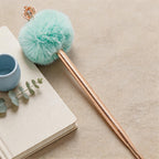 CouldNook Pen-Crown Top Pom Pom Metal Ballpoint Pen Cute Luxury Gift Pen for Students Office Wedding Favors