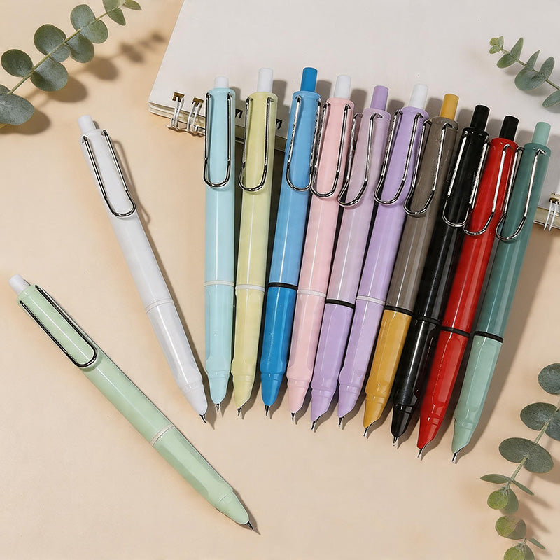CouldNook Fountain Pens - 0.38mm Retractable Calligraphy Pen with Ink Absorber(10PCS)