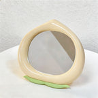 CouldNook Cute Peach-Shaped Vanity Mirror - Adjustable Desktop Makeup Mirror