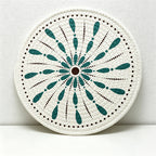 CouldNook Round Woven Cotton Placemat - Bohemian Mandala Dining Mat