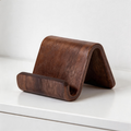 CouldNook Walnut Wood Phone Stand - Minimalist Desk Holder