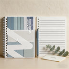 CouldNook All-in-One Pastel Spiral Notebook - Lined Journal with Sticky Notes & Index Tabs