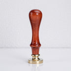 CloudNook Wax Seal Stamp Set-Faux Wooden Handle Brass Head