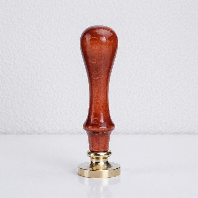 CloudNook Wax Seal Stamp Set-Faux Wooden Handle Brass Head